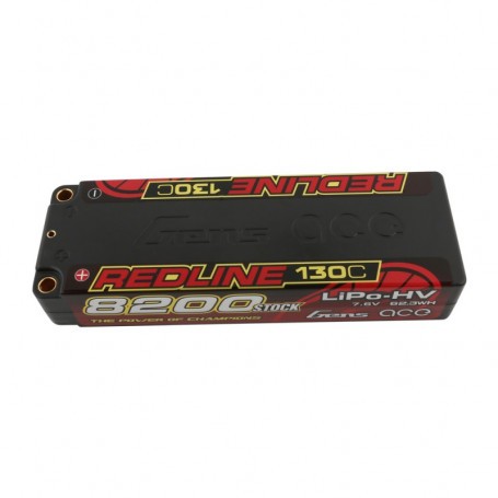Gens Ace Batterie LiPo 2S HV 7,6 V-8200-130C (5 mm) 139 x 47 x 26 mm 300 g 