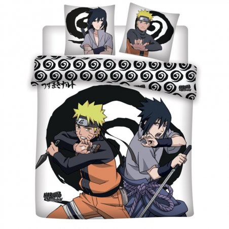 NARUTO - Naruto & Sasuke - Bettgarnitur 240X220 - '100% Mikrofaser' 