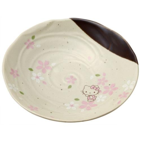 HELLO KITTY - Cherry Blossom - Mino Deep Plate 21.3x3.7cm