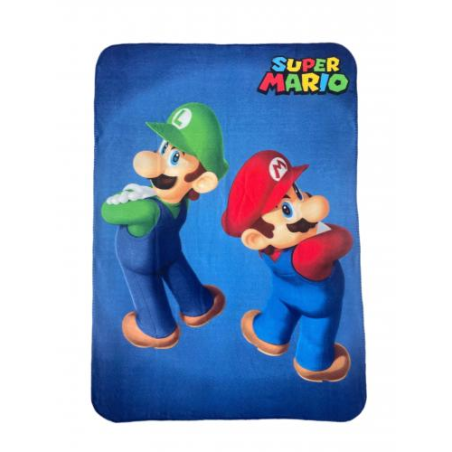 Super Mario – Mario & Luigi Polarplaid 100 x 140 cm 